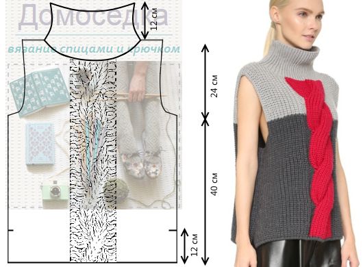 Как связать безрукавку