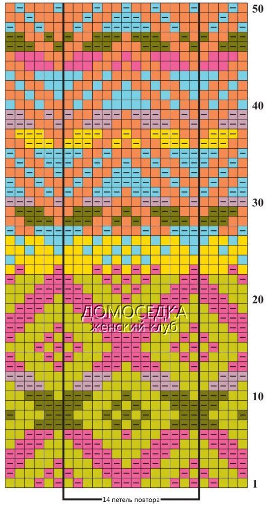 Пуловер вязаный спицами